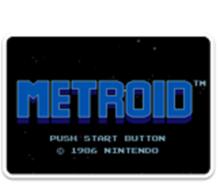 metroid在FC上遊戲logo界面