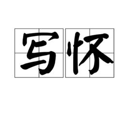 寫懷[漢語詞語]