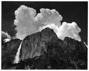 《Yosemite Falls And Thunder Clouds》