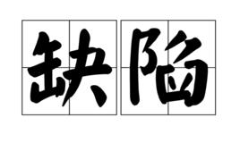 缺陷[漢語詞語]