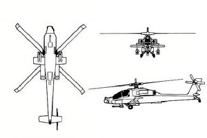 AH-64三視圖