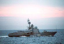 俄海軍“毒蜘蛛”級飛彈艇