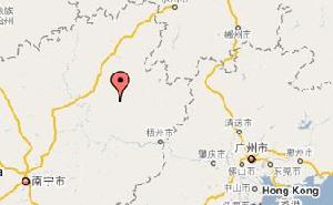 （圖）長坪瑤族鄉在廣西壯族自治區內位置