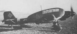 Ju 87D-2 兩側安裝人員運輸艙的應急運輸型