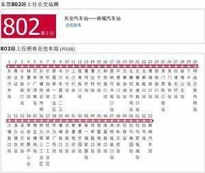 東莞公交802路