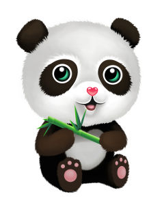 Panda J.盼噠君 在吃竹子