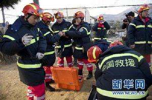 中國救援隊在日本地震災區