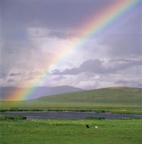 夏雨 陽光 彩虹