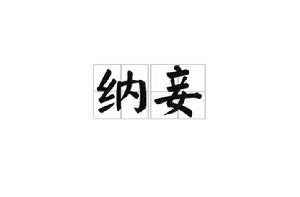 納妾[詞語]