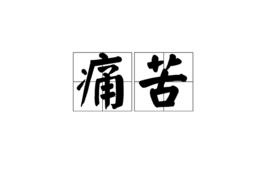 《痛苦》[漢語詞語]