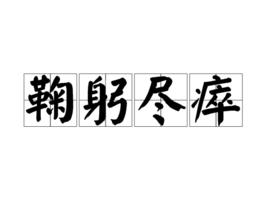 鞠躬盡瘁[漢語詞語]