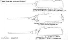 八號坦克II型可搭載的三種炮塔