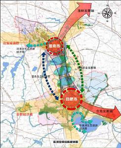 合淮同城化區域空間結構規劃圖