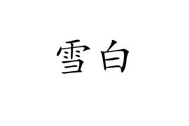 雪白[漢語詞語]