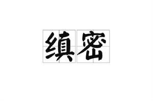 縝密[漢語辭彙]