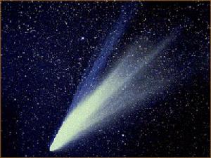 彗核伸出的塵埃彗尾