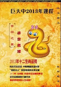 大易開運2013蛇年運程