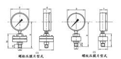 隔膜耐震壓力表