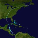 颶風奈特 路徑圖
