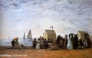 the beach at trouville