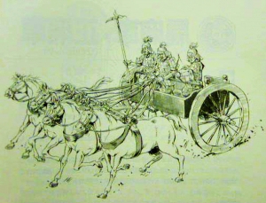 《孫子兵法》孫子曰：凡用兵之法，馳車千駟，革車千乘，帶甲十萬，千里饋糧。