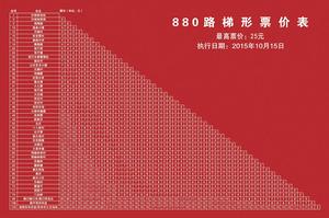 880路梯形票價表