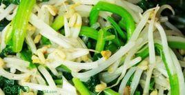 綠豆芽炒菠菜