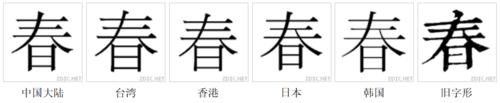 春[漢語漢字]