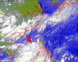 （圖）熱帶風暴浪卡