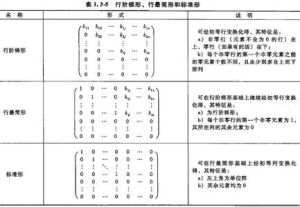 行階梯形矩陣