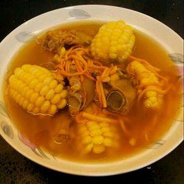 蟲草花玉米排骨湯 蟲草花玉米排骨湯