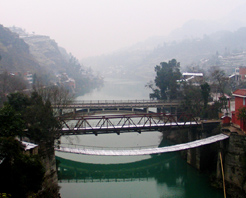 重安江鐵索橋（三朝橋）