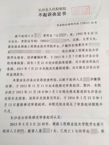 不起訴決定