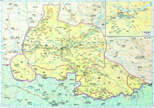 太和二十一年洛陽周邊地圖