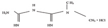 鹽酸二甲雙瓜緩釋片化學結構