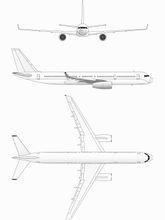 圖-214R偵察機三視線圖