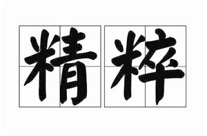 精粹[詞語]