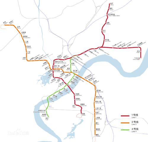 杭州捷運運營線路圖