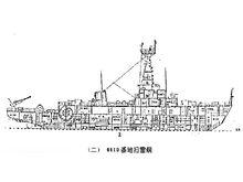 6610型掃雷艦結構線圖