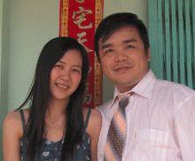 李清湖與越南妻子阮氏玲2011年于越南