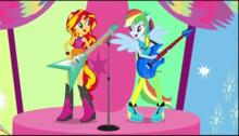 My little pony EQG Rainbow Rock