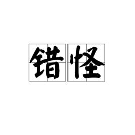 錯怪[漢語詞語]