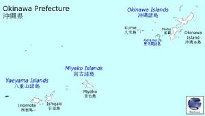 與那國町在日本沖繩縣的位置