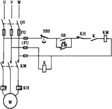 交流接觸器控制電動機故障分析接線圖