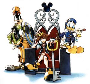 Goofy、Sora、Donald Duck