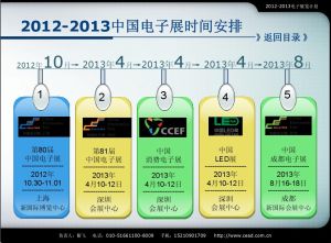 2013年電子展規劃圖