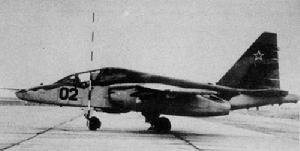 T-8M 原型機，由一架 Su-25UB 改裝而來