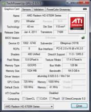 HD6770M的GPU-Z圖片