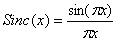 sinc函式公式