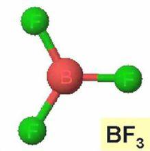 三氟化硼球棍模型